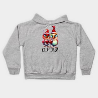 Cheers Funny Christmas Print Kids Hoodie